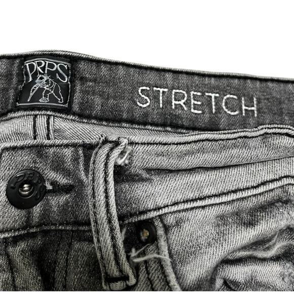 PRPS Windsor Soundness Skinny Stretch Fit Distressed Tapered Grey Jeans - Picture 5 of 11